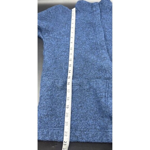 PURE JILL Women’s Blue Wool Blend Snap Front Coat Jacket Sz Petite Small - Picture 8 of 8